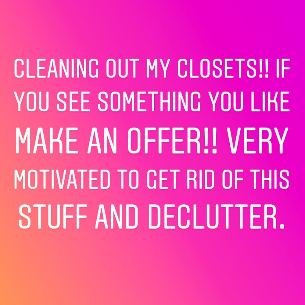 Summer cleaning! Shoes, bags, clothes, jewelry!